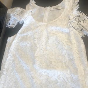 Brand new white lace dress size small